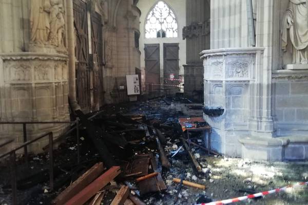 Refugee cleared of suspicion over fire in Nantes cathedral