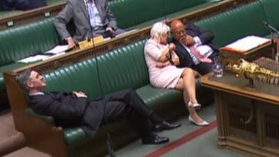 Jacob Rees-Mogg criticised for ‘lounging languidly’ during Brexit debate