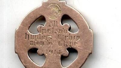 Auction of GAA memorabilia includes Clare’s first All-Ireland hurling medal