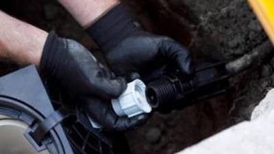 Protestor charged with damaging  water meters