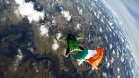 Irish carpenter flies flag for Ireland on Sydney skydive
