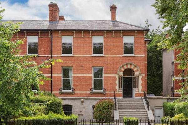 Ballsbridge Victorian renting at €96,000 for sale for €3.3m-plus