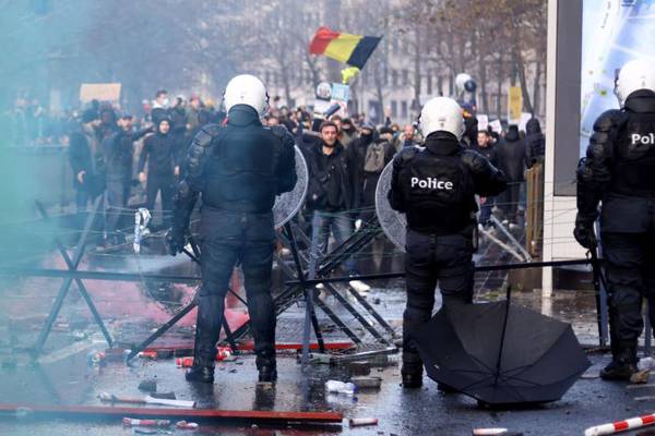 Belgium and the Netherlands see violent protests against Covid restrictions