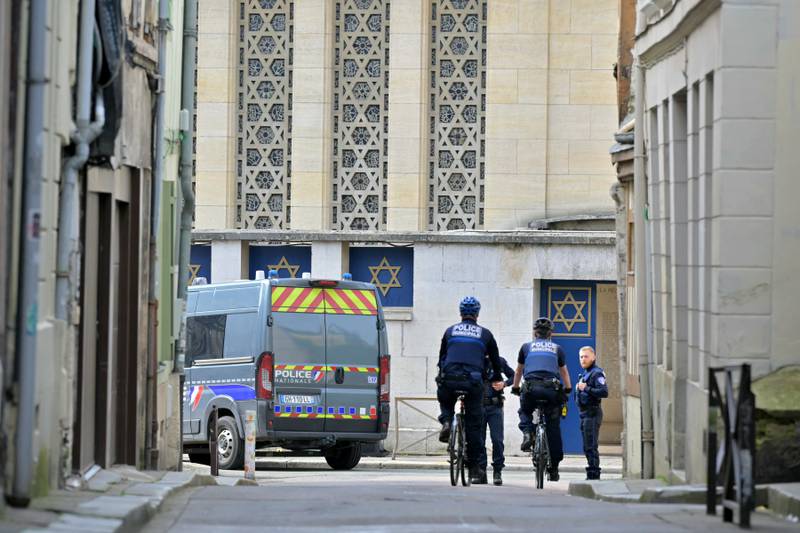 French police kill man ‘trying to burn synagogue’ in Rouen