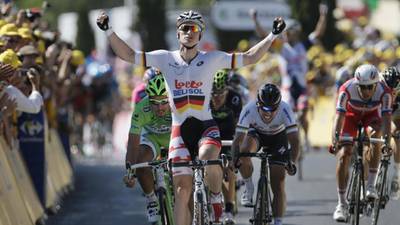 Griepel outsprints Cavendish in Montpellier