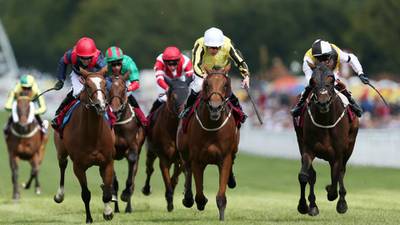 Big Orange sees off opposition in three-way finish to Qatar Goodwood Cup