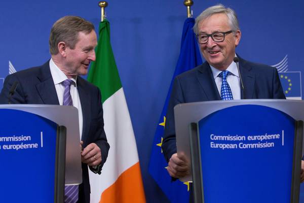 Enda Kenny calls for Brexit deal to include united Ireland provision