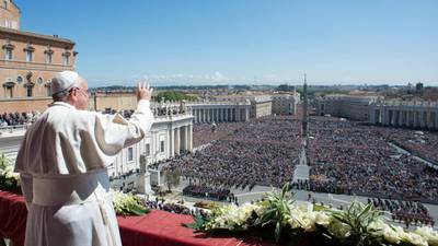 Pope appeals for peace in Easter Sunday address