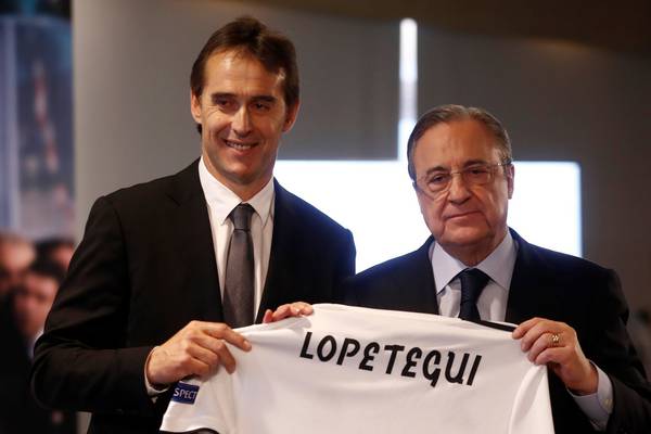 Real Madrid president accuses Spanish FA of ‘absurd reaction’ over Lopetegui