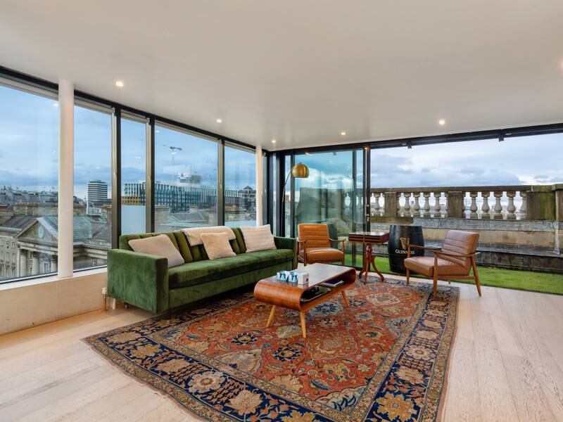 Grafton Street penthouse with bird’s eye view of Trinity and bath in bedroom for €1.95m
