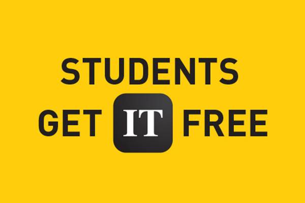 Free digital subscription for third-level students