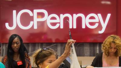 JC Penney surged after posting  smaller loss than expected