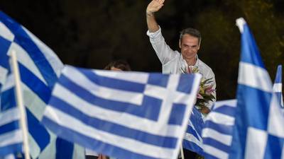 Resurgent centre-right party poised for victory in Greek election