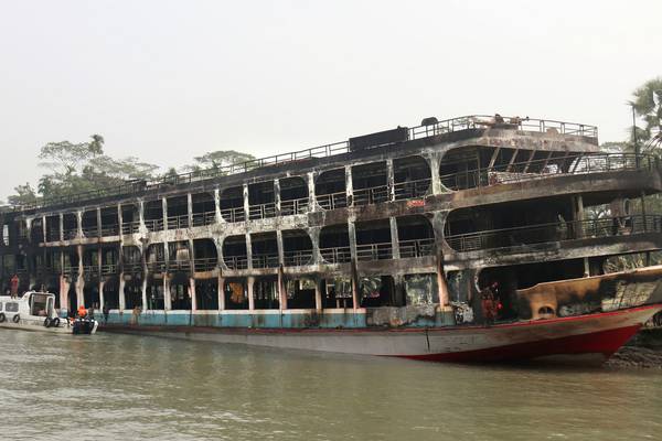 Ferry fire kills at least 39 in southern Bangladesh
