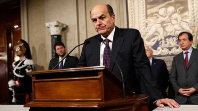 Bersani fails to form new Italian government