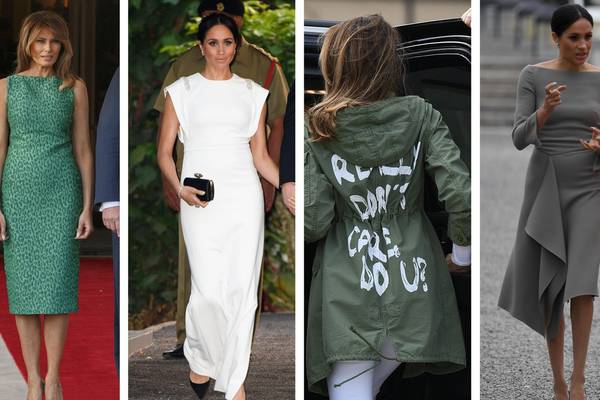 Meghan Markle and Melania Trump: Their fashion moments of 2018
