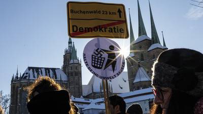 Tens of thousands protest against far right in cities across Germany