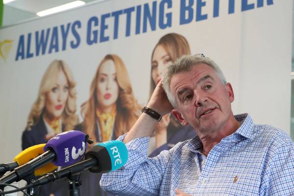 Ryanair to cancel up to six Dublin flights a day until end of October