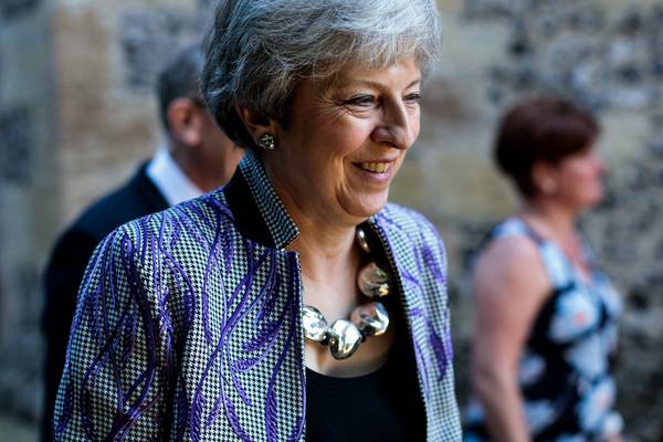 Theresa May attending Lyra McKee funeral service in Belfast