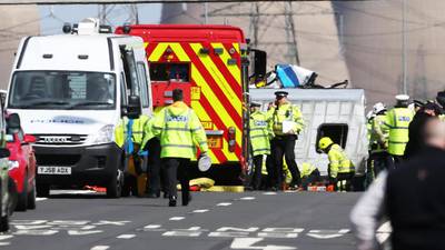 Woman dies after minibus crash on UK motorway
