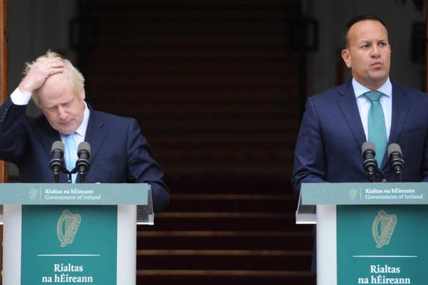 How the British press covered Johnson’s meeting with Varadkar