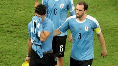Luis Suarez devastated as penalty miss sees Uruguay crash out of Copa