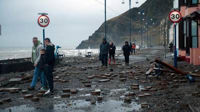 Britain battered by Atlantic storms
