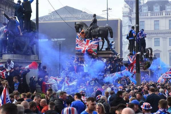 Rangers condemn behaviour of fans during title celebrations