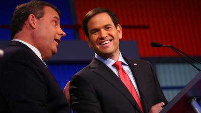Republican hopeful Rubio stands out on a noisy stage