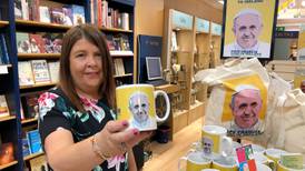 Papal paraphernalia ‘selling like hotcakes’ as retailers cash in on Pope’s visit