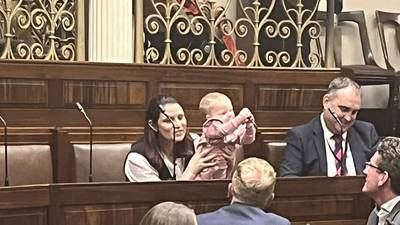 Violet-Anne Wynne makes history as first TD to bring her baby into Dáil