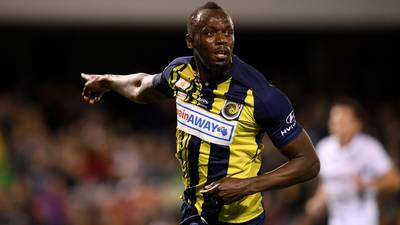 Usain Bolt nets brace in first match for Central Coast Mariners