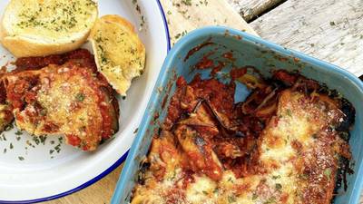 A lasagne with a difference: swap aubergine layers for pasta sheets