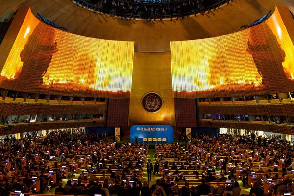 Race to tackle climate emergency being lost, global leaders told at UN summit