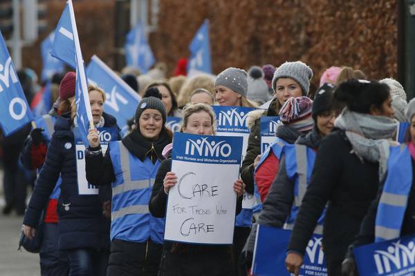 Nurses and midwives hold third 24-hour strike over pay