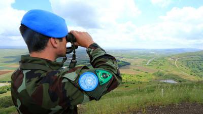 Heavy machine gun fire lands on Irish Golan base