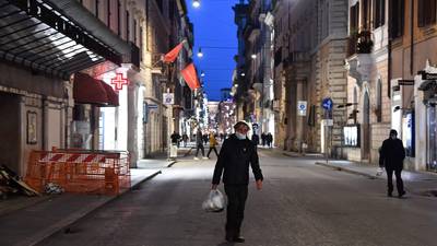 Italy’s streets empty in historic lockdown to halt spread of coronavirus