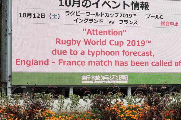 Super Typhoon Hagibis causes World Cup chaos with two games cancelled