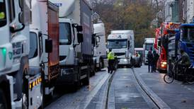 ‘I’ve never seen diesel prices this high’ - Dublin traffic disrupted by trucker protest