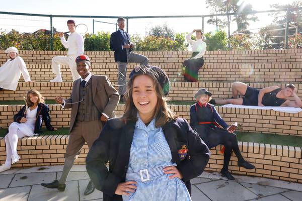 Students resurrect old uniforms to mark school’s 175th anniversary
