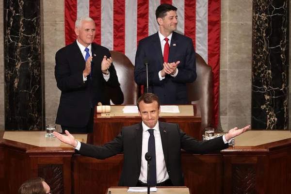 Macron mounts damning repudiation of Trump policies in Congress