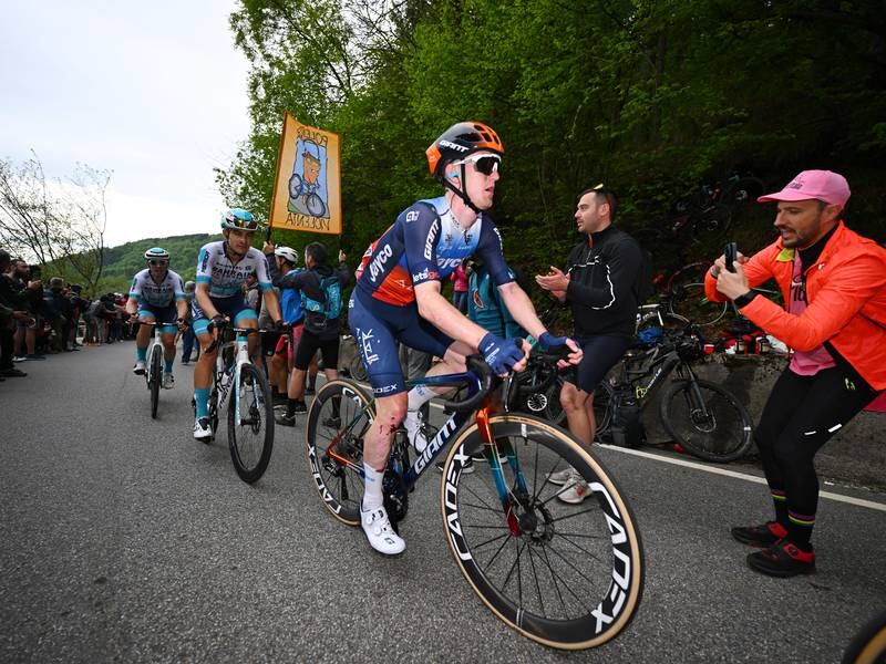 Eddie Dunbar loses time after crash as Pogačar races into overall lead at Giro d’Italia