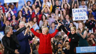Clinton’s final rally filled with symbolism, hope and concern