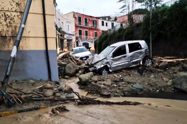 Number of deaths feared after landslide on Italian island of Ischia 