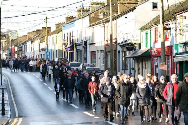 Hundreds protest in Castlerea over men’s alleged assault by garda