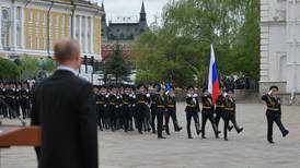 Russians ‘invincible’ together, Putin tells muted Victory Day ceremony