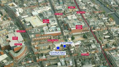 Shops on Dublin’s Mary Street and Wolfe Tone Street for over €1.6m