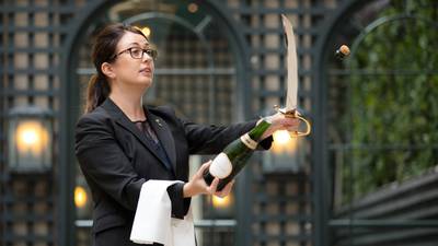 A bottle to sabre: open your Champagne in swashbuckling style