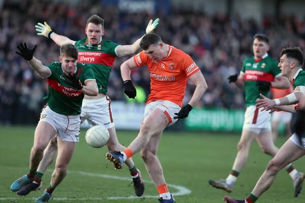 Last-minute Rian O’Neill score rescues point for Armagh against Mayo