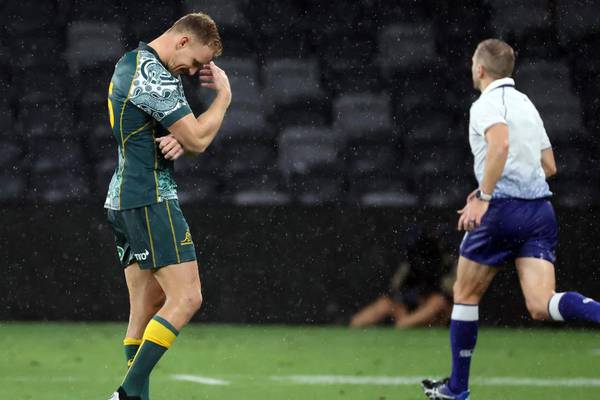 Wallabies fall short as they draw with Argentina in the rain